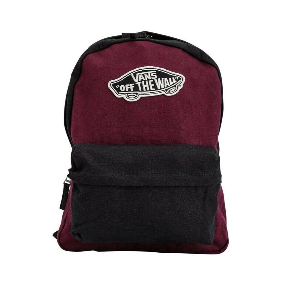 Vans Realm Backpack, Unisex (Black/Port Royal, One Size) 0001 269 NEW